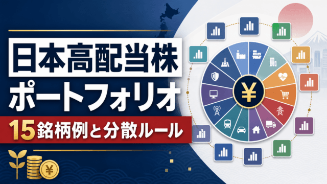日本高配当株ポートフォリオの作り方｜15銘柄例と分散ルール